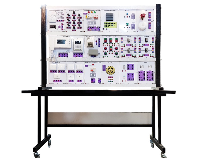 میز آموزشی برق خانگی و صنعتی فیشی ماژولار