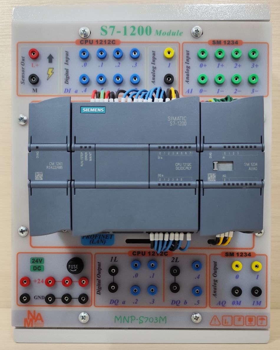 ماژول آموزشی PLC S7-1200  پیشرفته با شبکه های صنعتی