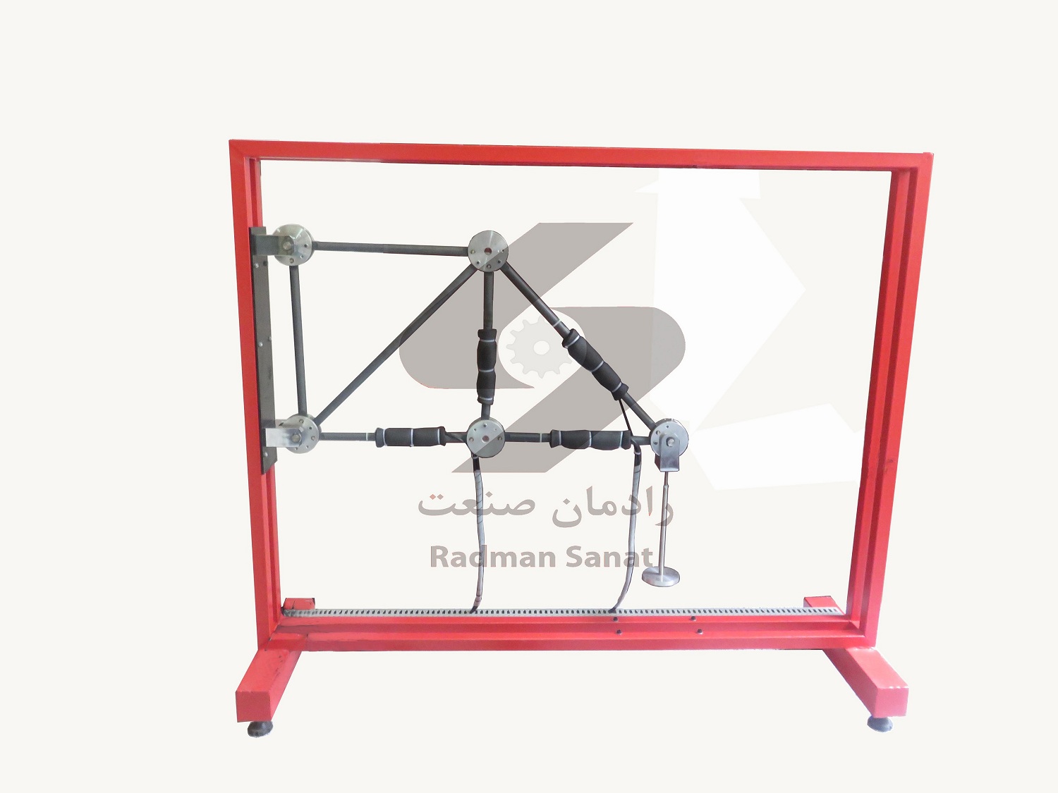 بررسی نیرو و جابجایی در خرپا