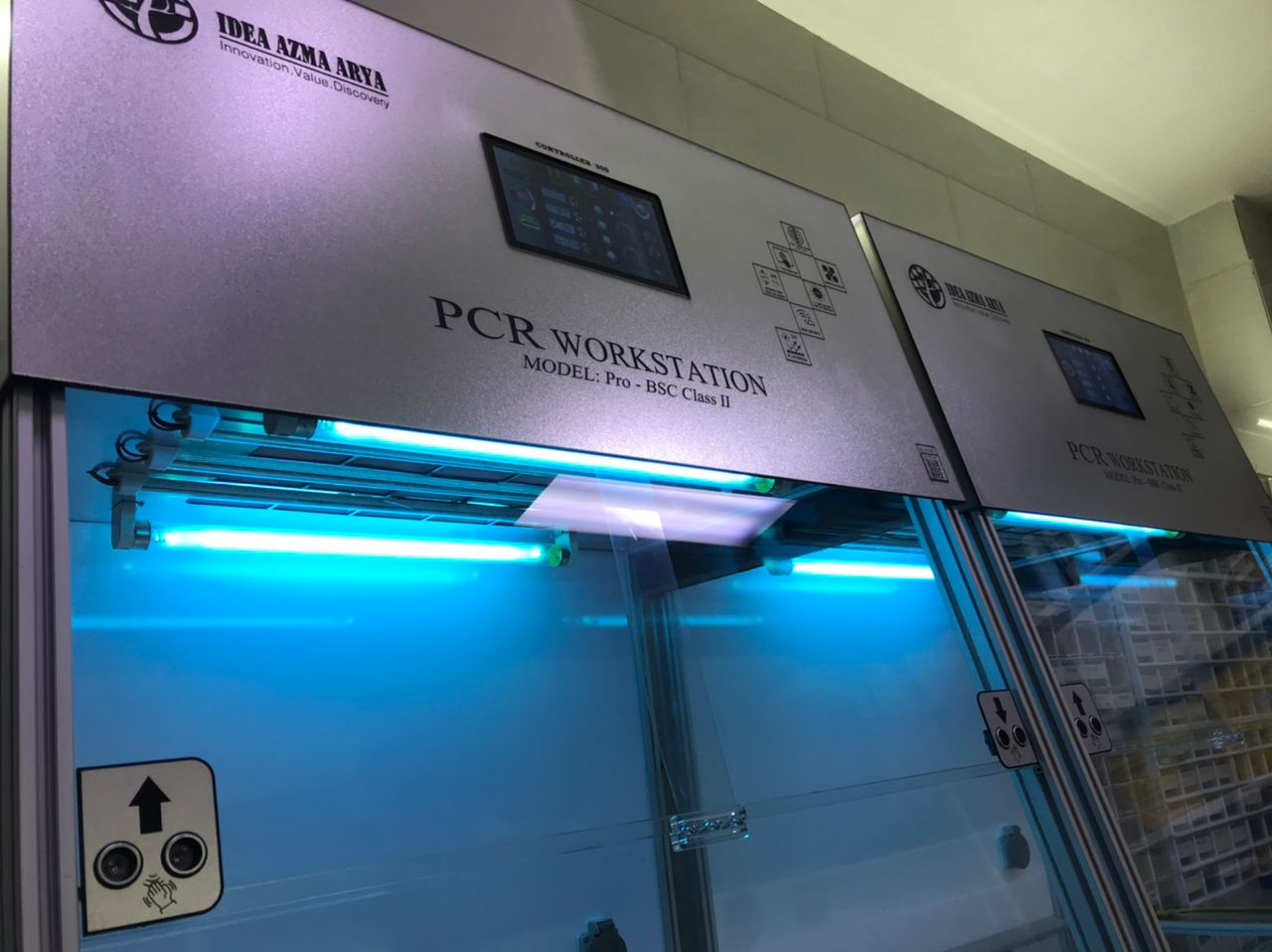 کابینت ایمن جهت انجام آزمایش مولکولی (هود پی سی آر ورک استیشن )