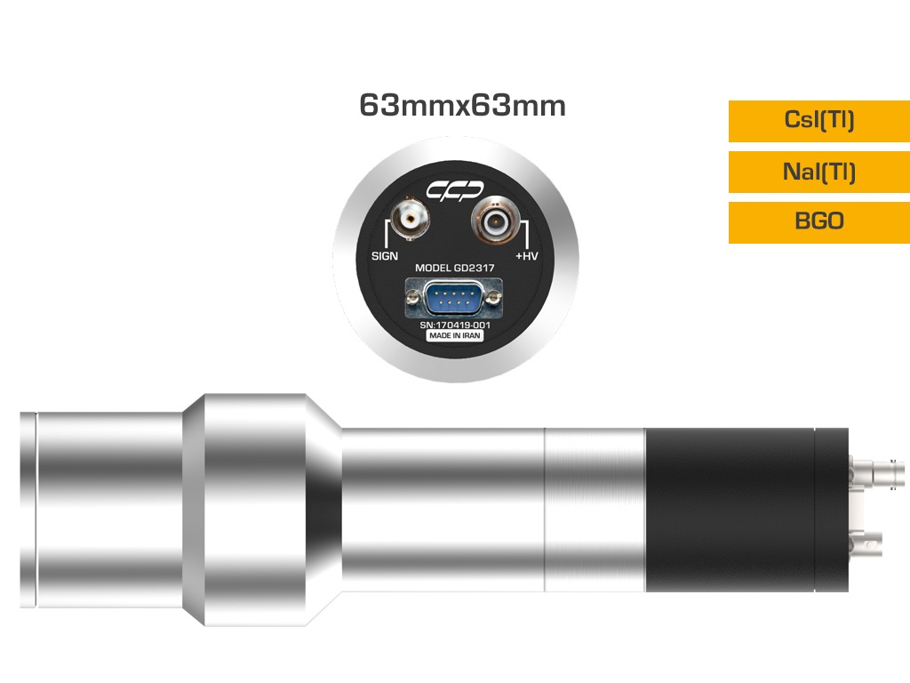 آشکارساز یدور سزیم CsI-Tl سایز 63mm x 63mm