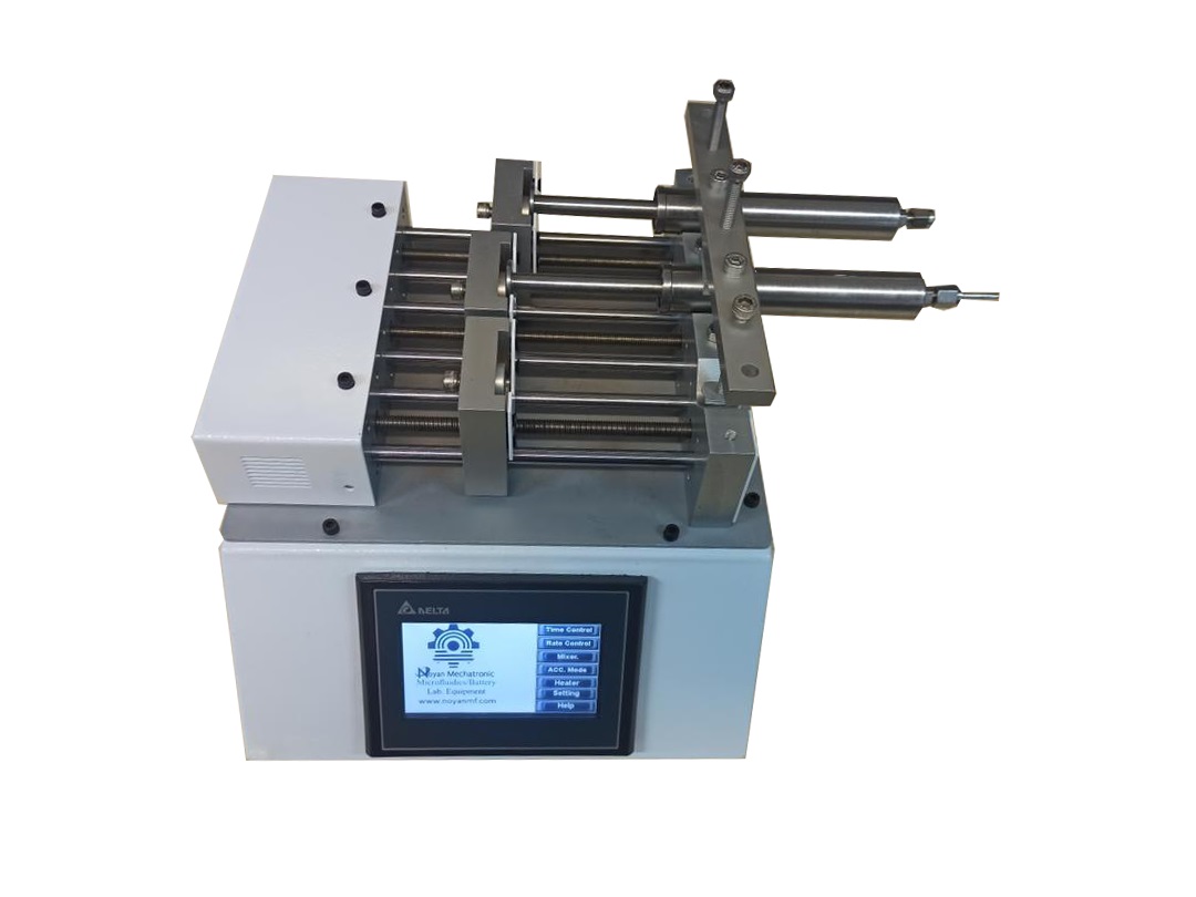 پمپ سرنگی با سه ماژول تزریق و مکش مستقل مجهز به سرنگ با کنترل دما