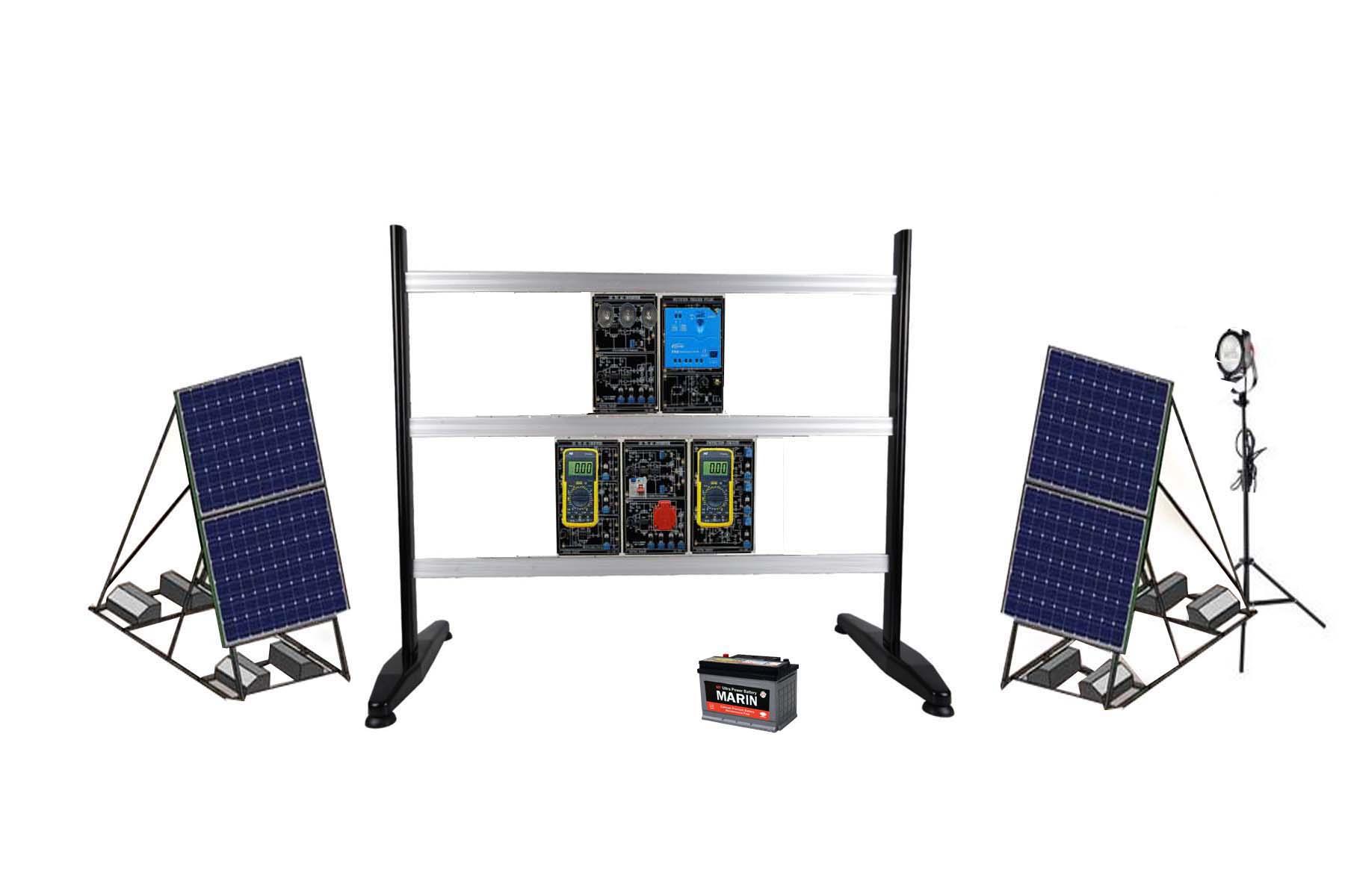 سیستم آموزشی شبیه ساز تولید برق خورشیدی