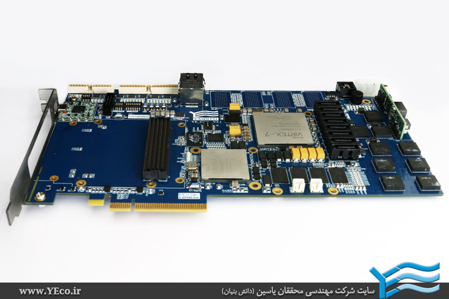 کارت پردازشی پیشرفته با دو FPGA Kintex XC7K160T &amp;amp; Virtex XC7VX485
