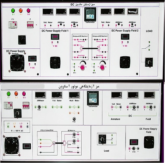 سیستم آموزشی ماشین های الکتریکی AC و DC پیشرفته