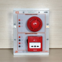 ماژول آموزشی شستی اعلام حریق به همراه آژیر