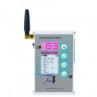 دستگاه دیتالاگر 4 کاناله ثبت دما و رطوبت  با هشدار تلفنی