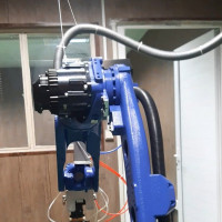 دستگاه رسوب نشانی مستقیم لیزری(DLD) با ربات صنعتی و لیزر فیبری ۱ کیلووات