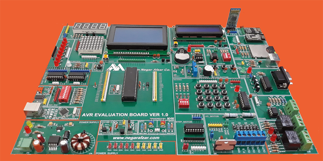 برد آموزشی AVR پیشرفته