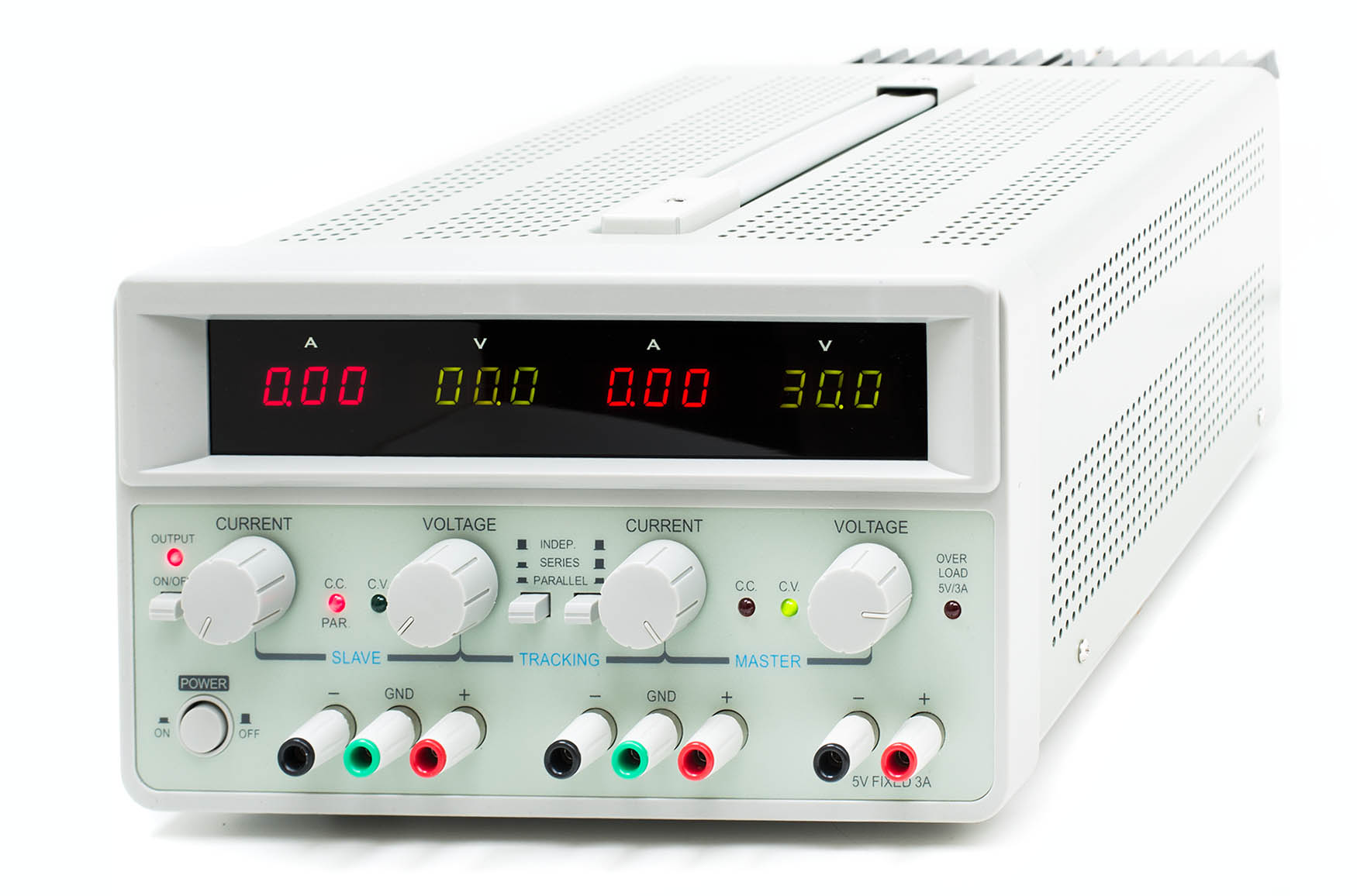 منبع تغذیه متغیر دوکانال 30 ولت 5 آمپر