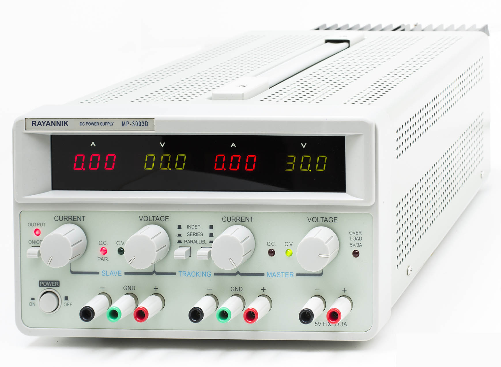 منبع تغذیه متغیر دو کانال 30 ولت 3 آمپر